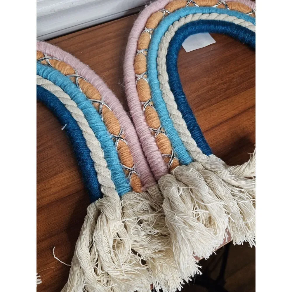 Rainbow‎ Macrame Tapestry Wall Hanging Home Decor Boho Girls Room